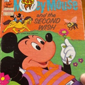 Disney Mickey Mouse & the second Wish Kids Book tell-A-Tale Book VTG-1973-